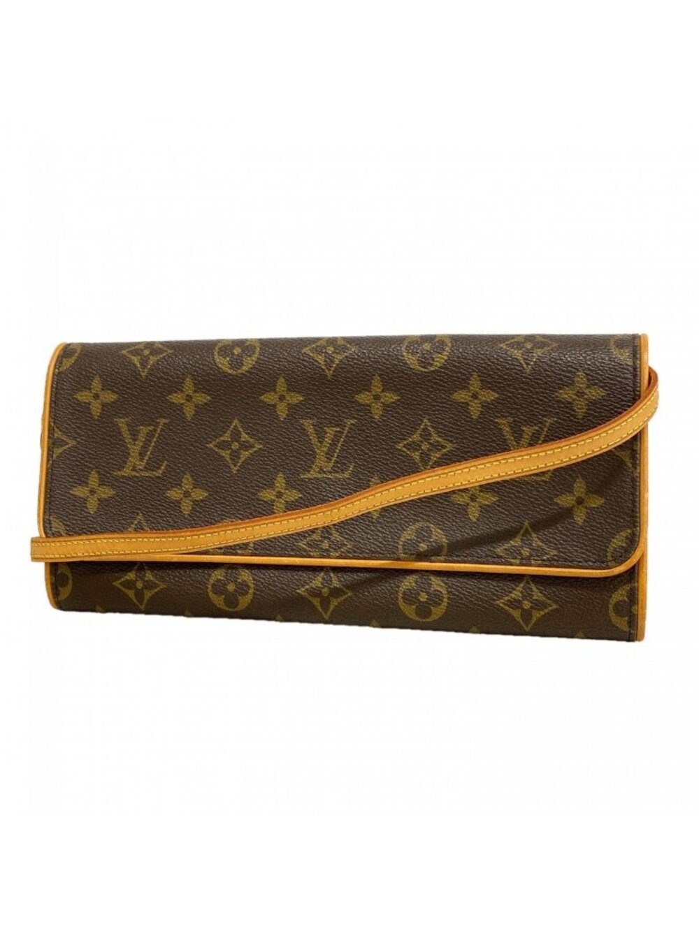 Louis Vuitton Shoulder Bag Monogram Pochette Twin GM Brown